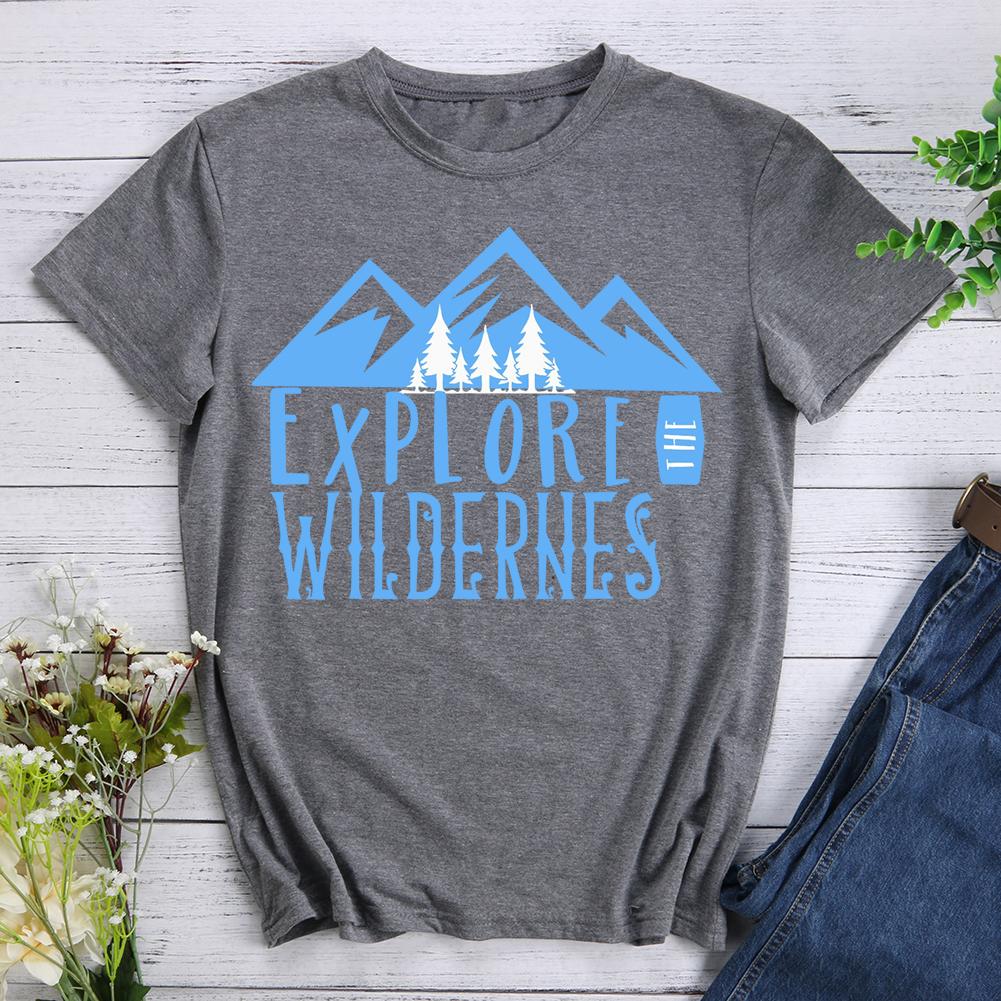 Explore The Wilderness Mountain Hiking T-shirt