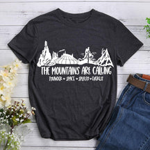 Mountains Are Calling Hiking T-shirt