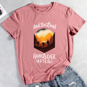 And She Lived Happily Ever After Hiking T-shirt