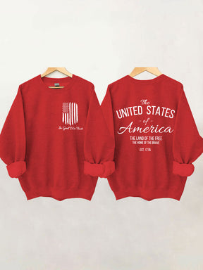 We Trust America Flag Sweatshirt