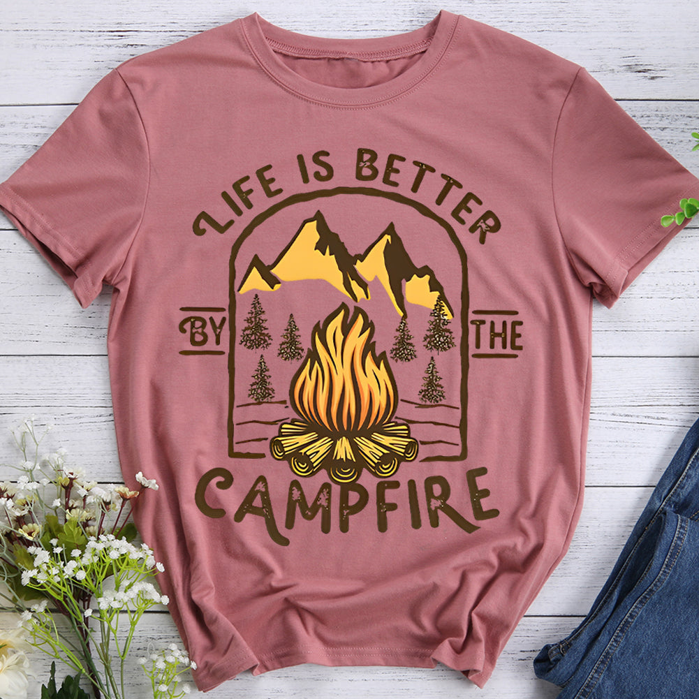 Life Is Better By The Campfire Hiking T-shirt