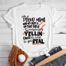 I'm A Proud Baseball Mama T-shirt