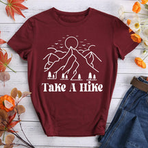 Take A Hike Round Neck T-shirt