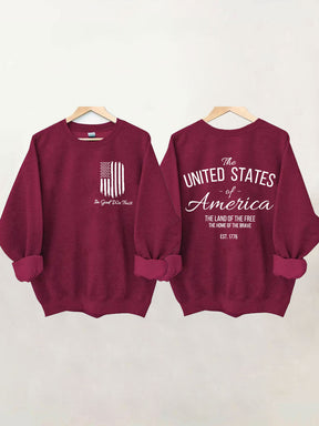 We Trust America Flag Sweatshirt