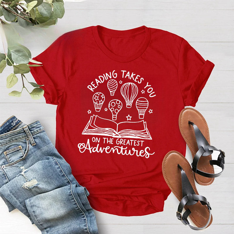 Reading Adventures Funny T-shirt