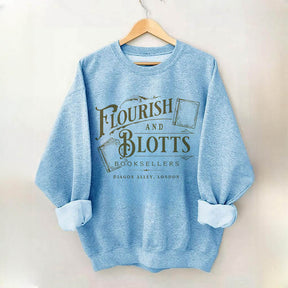 Flourish And Blotts Book Lover Sweatshirt