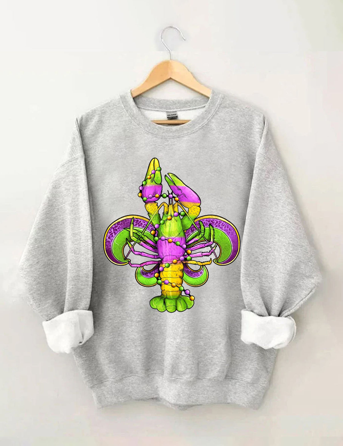 Sweat-shirt Écrevisse Mardi Gras