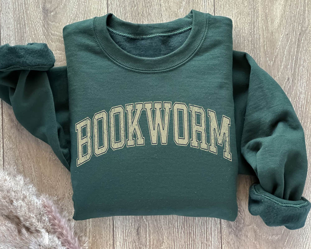 Bookworm Book Lover Sweat-shirt à col rond