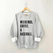 Sweat-shirt café et baseball du week-end