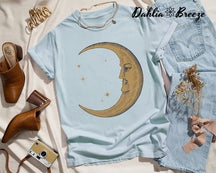 T-shirt graphique lune vintage