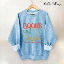 Vintage Coffee And Book Bookish Sweatshirt