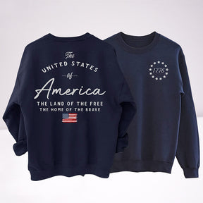 The Land of the Free The Home of the Brave Crewneck Sweatshirt