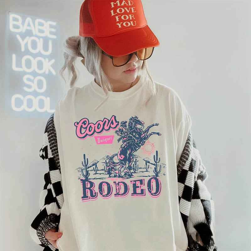 Western Rodeo Cowgirl T-shirt