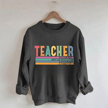 Sweat-shirt rétro pour la rentrée scolaire de la vie des enseignants