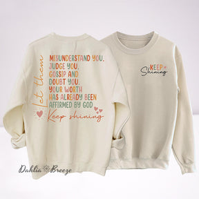 Sweat-shirt drôle Keep Shining