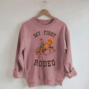 My First Rodeo Crewneck Sweatshirt