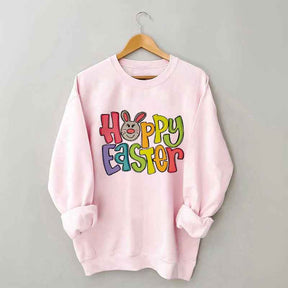 Easter Bunny Funny Print Crewneck Sweatshirt