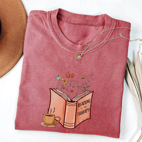 Reading Is My Therapy T-shirt