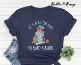 Its A Good Day To Read Funny Piggie Elephant T-shirt