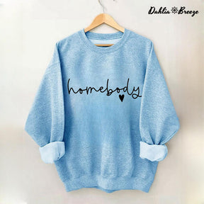 Homebody Trendy Letter Print Sweatshirt