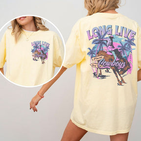 Trendy Western Cowboy Long Live Summer T-shirt