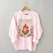 Fireheart Trendy Print Bookish Sweatshirt