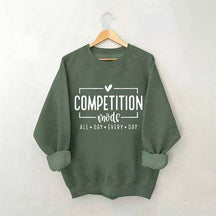 Sweat-shirt imprimé lettre Competition Mode