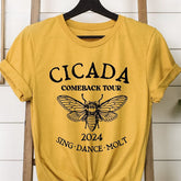 Funny Cicada Concert Nature Lover T-shirt