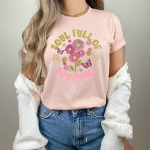 T-shirt à fleurs mignonnes Soul Full of Sunshine