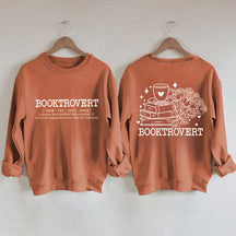 Booktrovert Definition Funny Floral Book Sweatshirt