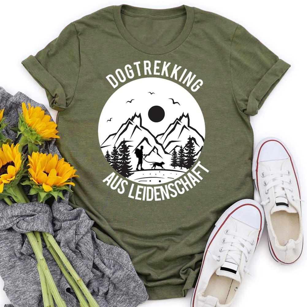 Dog Trekking Hiking With Dog T-shirt