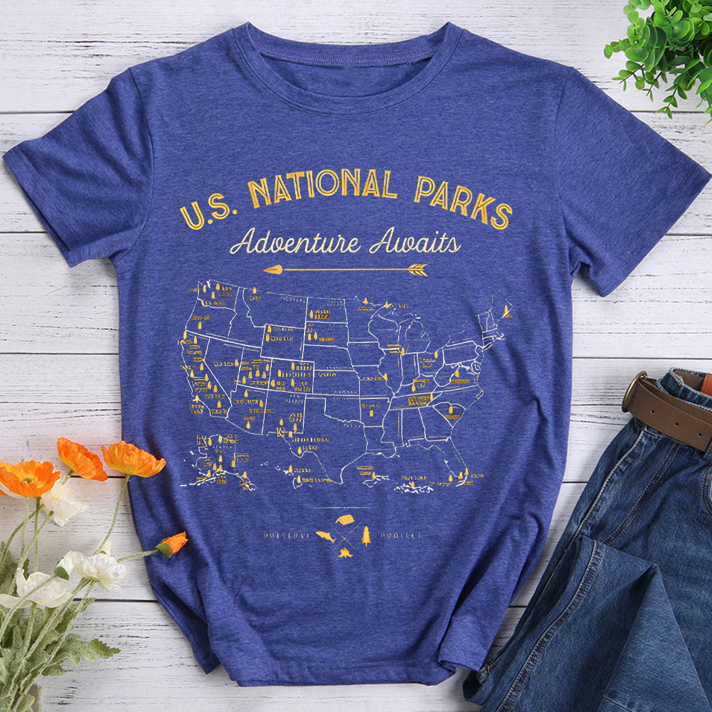 Adventure Awaits Hiking T-shirt