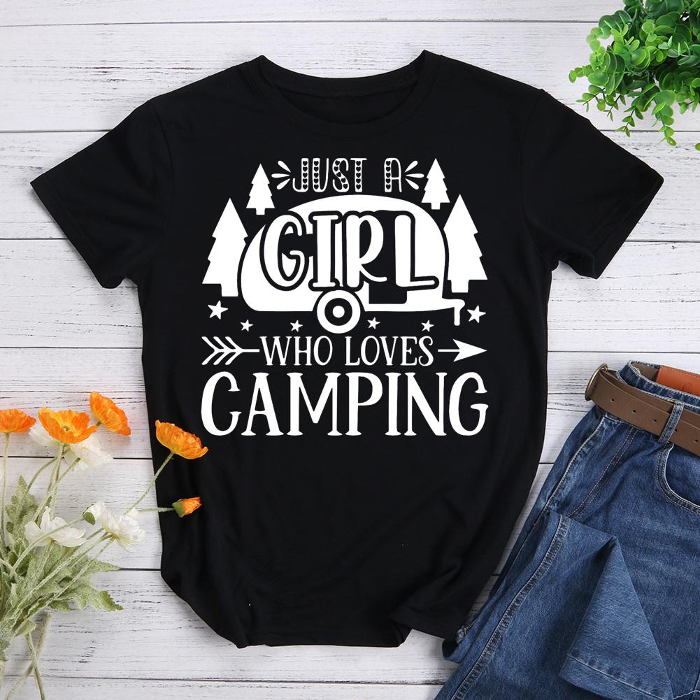 Just a Girl Who Loves Camping T-shirt