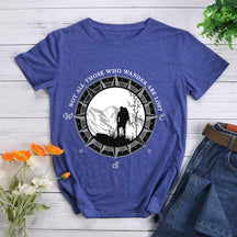 Not All Those Who Wander Are Lost  Hiking T-shirt