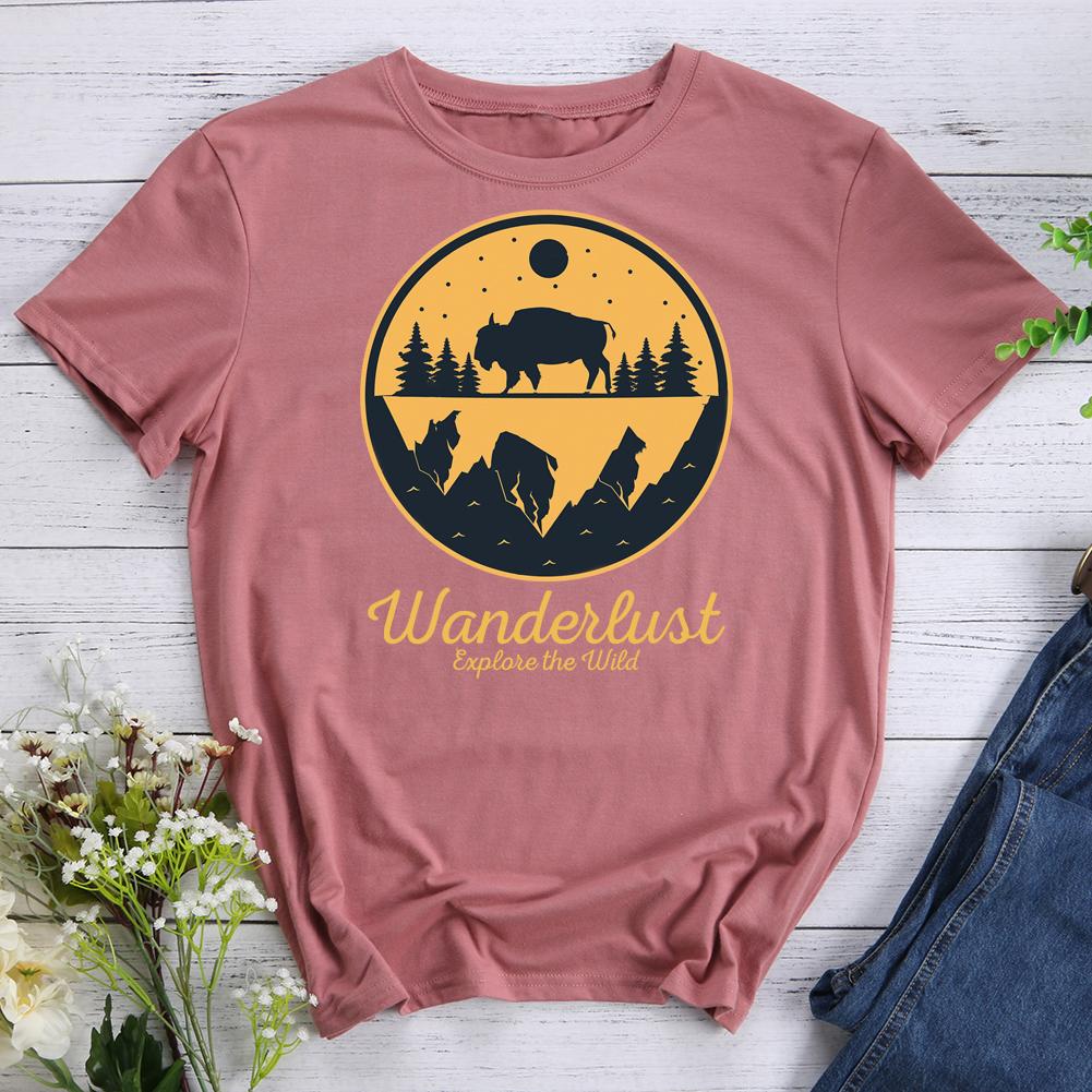 Wanderlust Explore The Wild Hiking T-shirt