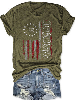 We The People America Flag T-shirt