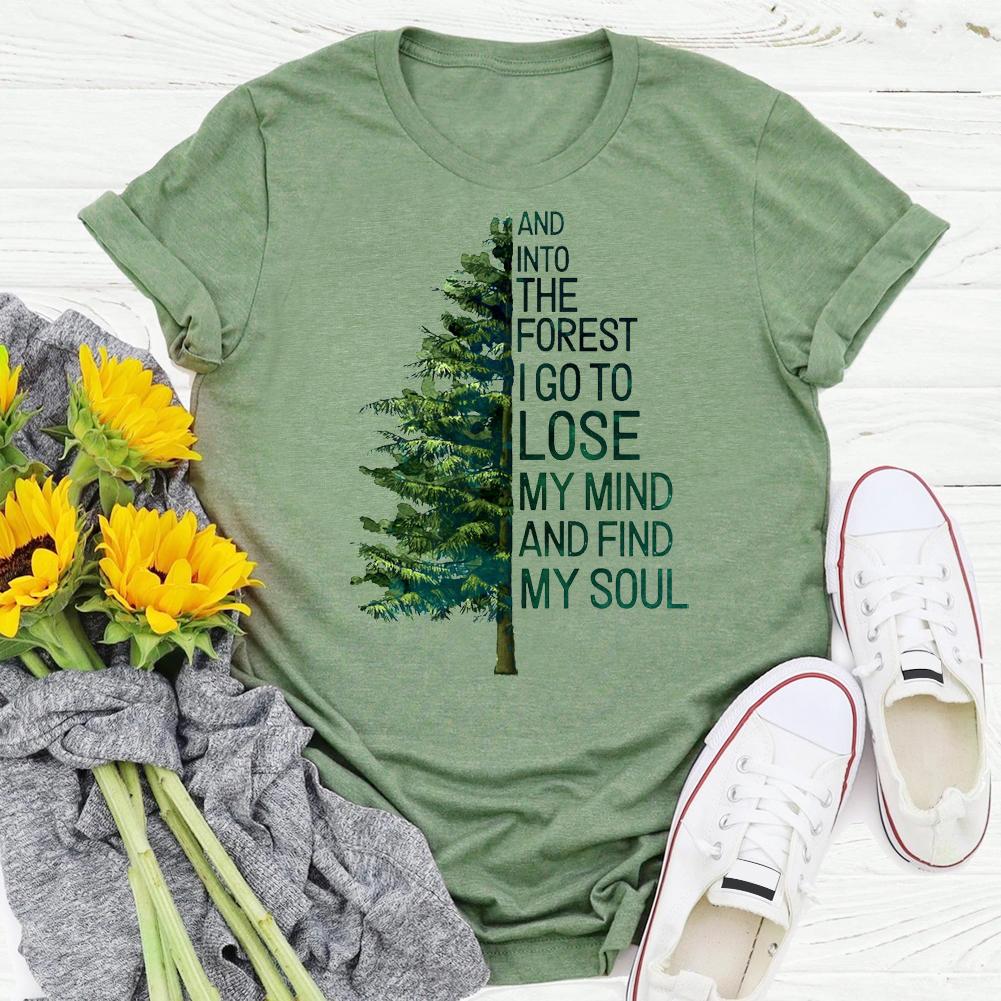 And Into The Forest hiking T-shirt