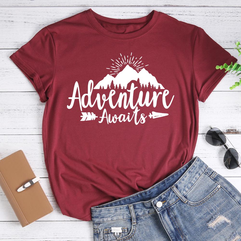 Adventure Awaits Hiking T-shirt