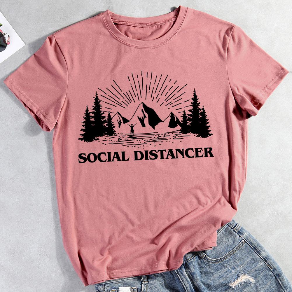 Social Distancer Hiking T-shirt