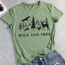 Wild And Free Hiking T-shirt