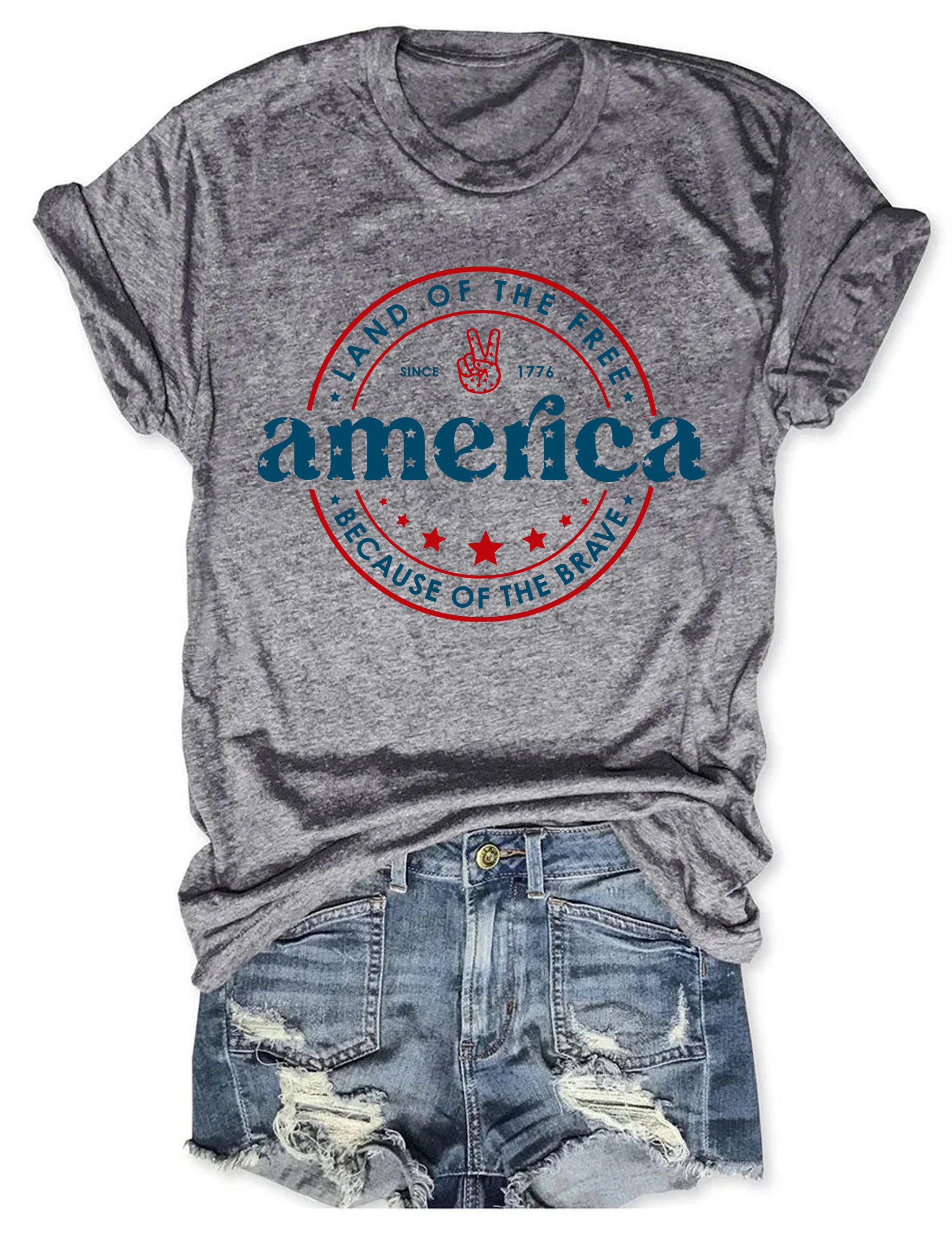 T-shirt America Land Of The Free grâce au courageux