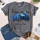 Hike More Worry Less Hiking T-shirt