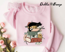 Livres et chats Sweatshirt bookish