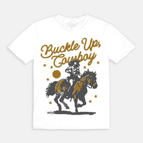 T-shirt western cowboy à boucle