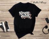 Retro Library Squad Book Lover T-shirt
