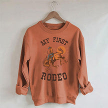 My First Rodeo Crewneck Sweatshirt