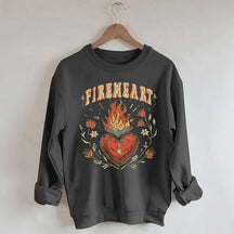 Sweat-shirt Vintage Fire-heart Fantasy Reader