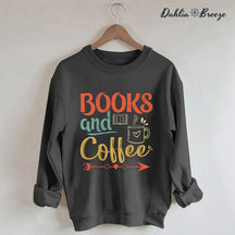 Vintage Coffee And Book Bookish Sweatshirt