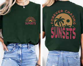 T-shirt Pour toujours à la poursuite des couchers de soleil