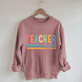 Retro Teacher Life Back to School Sweatshirt